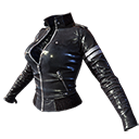 Jaket kulit hitam (Wanita)