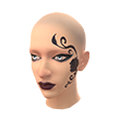Caveira Gótica (Pintura facial)