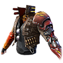 Lutador Flamejante (Torso)