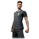 Conjunto Oficial Seleção Brasileira - Preto