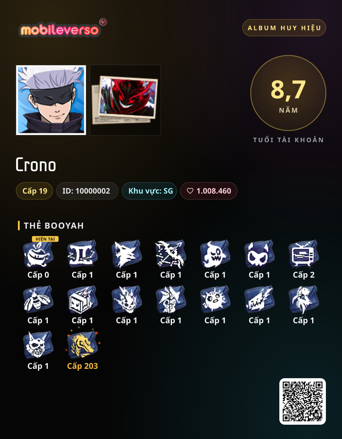 Crono's badge album — Booyah Pass
