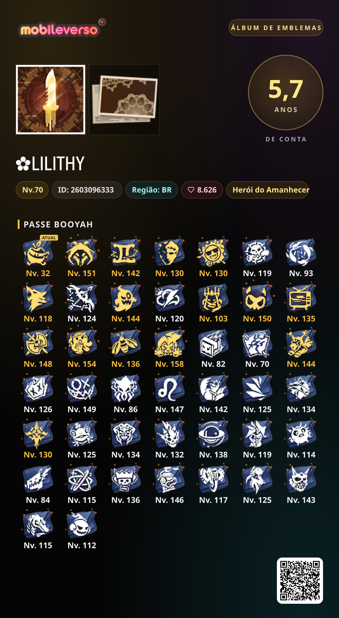 Álbum de emblemas de ✿LILITHY — Passe Booyah