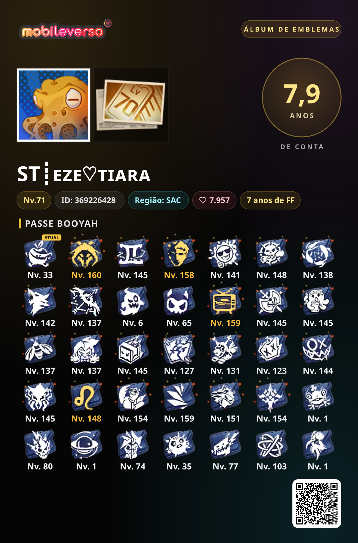 Badge album ni ST┋ᴇᴢᴇ♡ᴛɪᴀʀᴀ — Booyah Pass