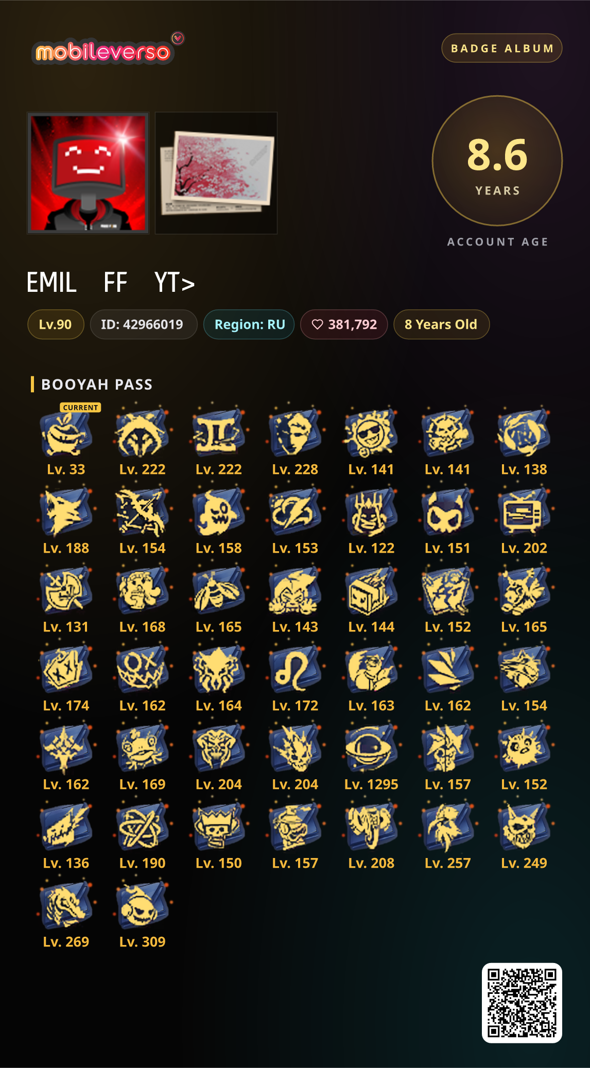 Badge album ni EMILㅤFFㅤYT> — Booyah Pass
