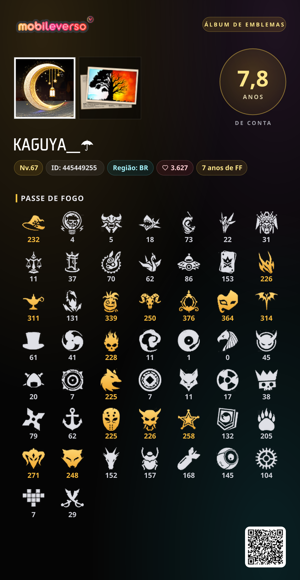 Álbum de emblemas de KAGUYA__☂ — Passe de Fogo