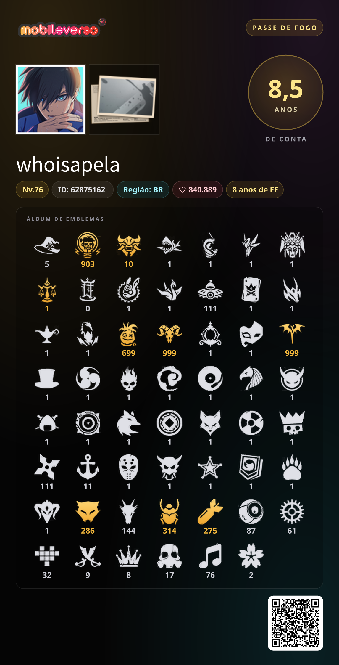 whoisapelaㅤ का बैज एल्बम — एलीट पास