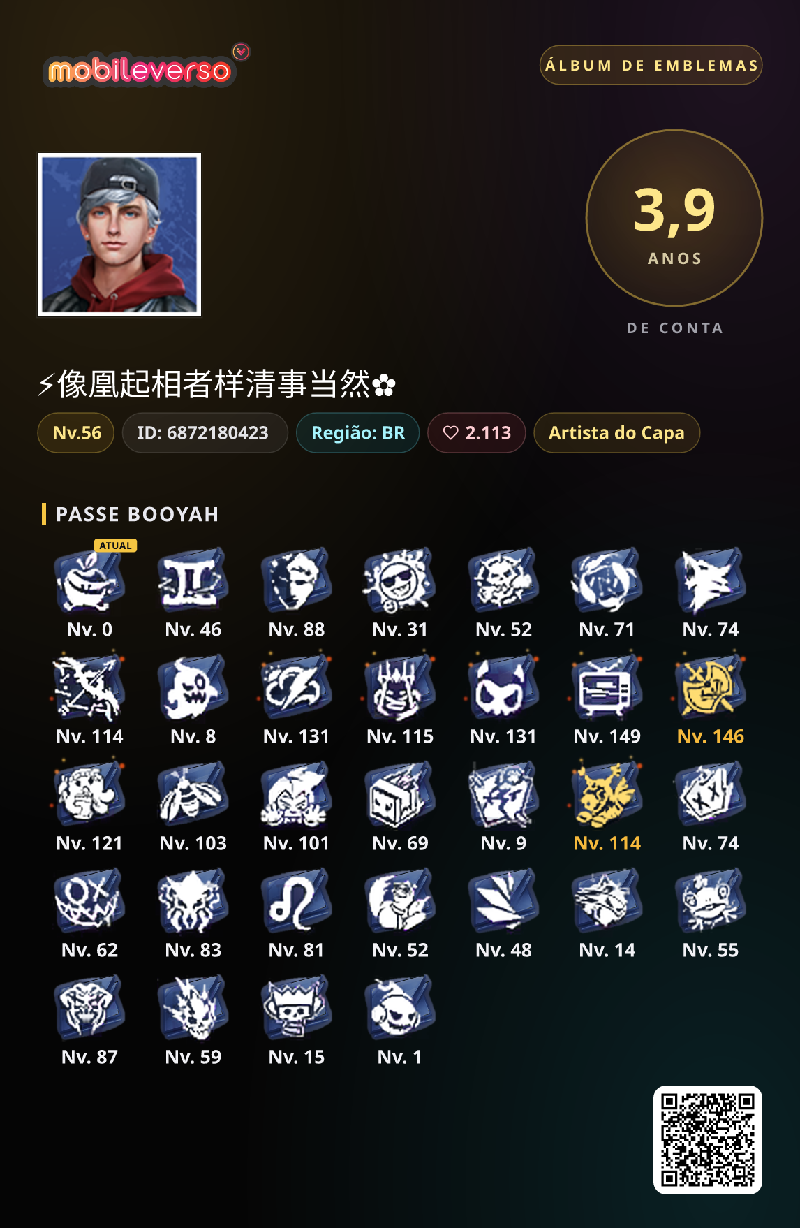 Álbum de emblemas de ⚡像凰起相者样清事当然✿ — Passe Booyah