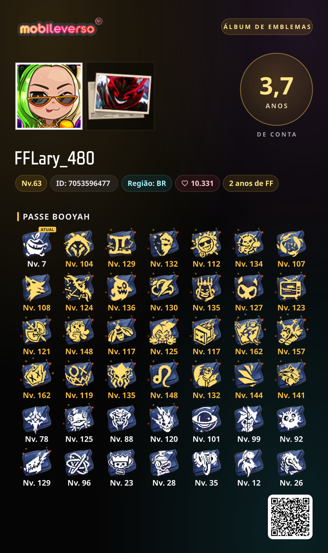 FFﾠLary_480's badge album — Booyah Pass