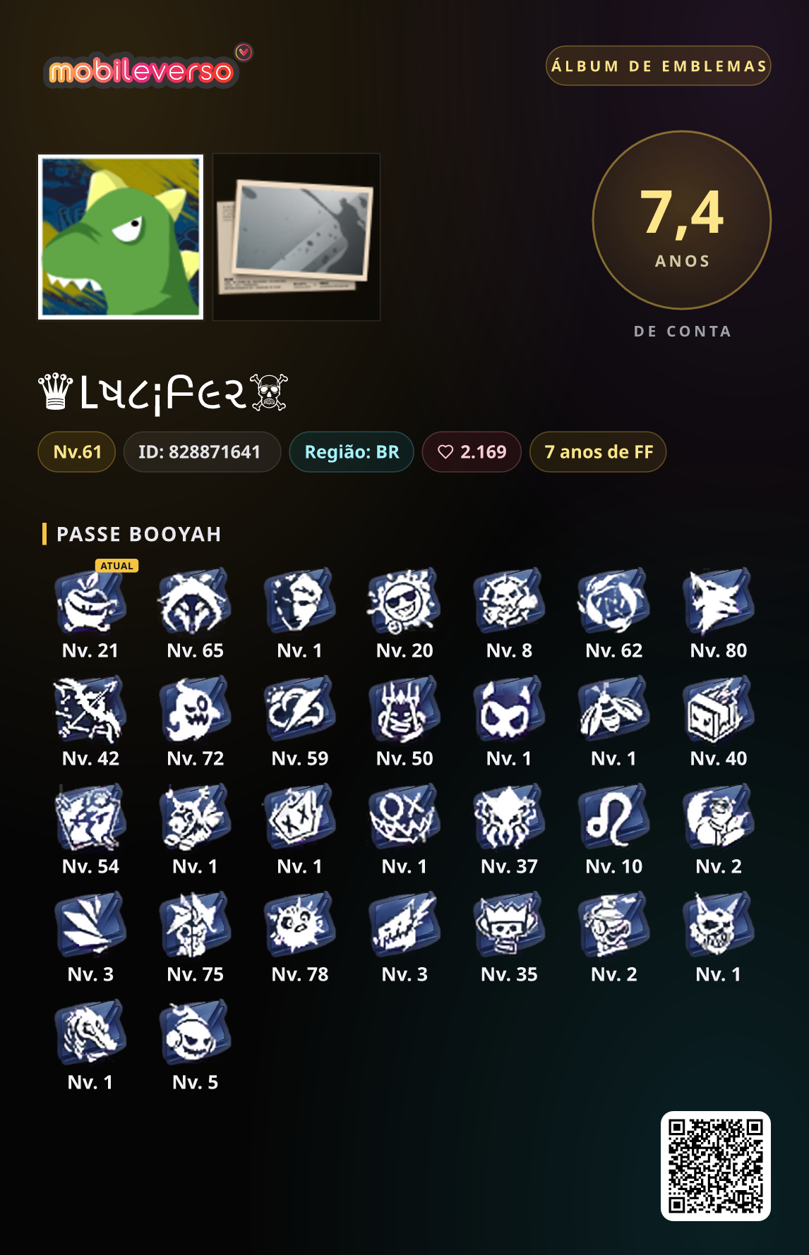 Álbum de emblemas de ♛Lષ૮¡Բ૯૨☠ — Passe Booyah