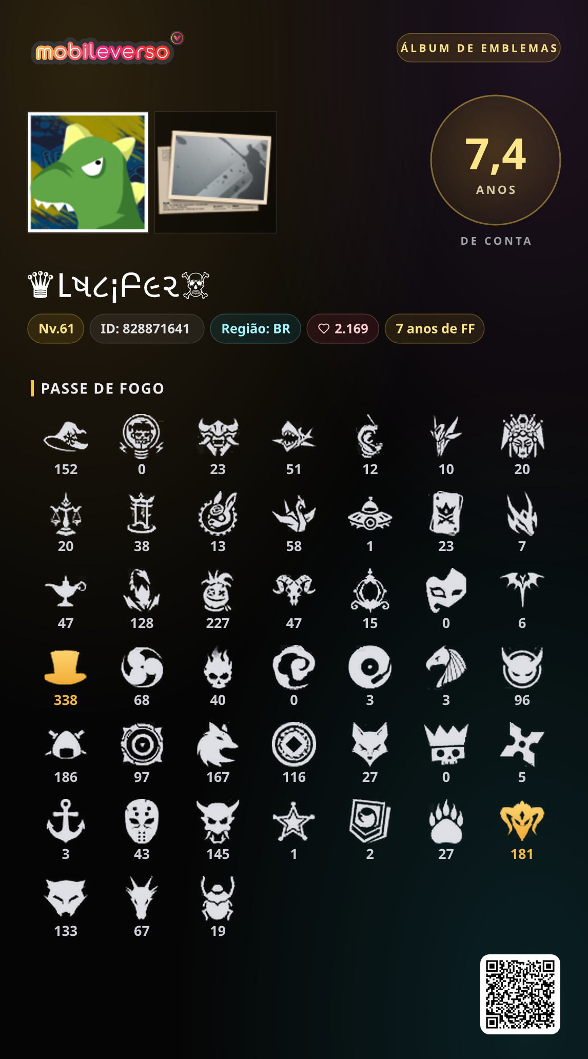 Álbum de emblemas de ♛Lષ૮¡Բ૯૨☠ — Passe de Fogo